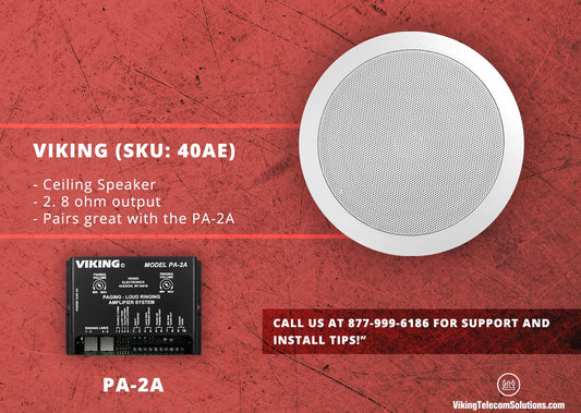 Viking 40AE 15 Watt 8 Ohm Ceiling Speakers – A Perfect Addition for Your Place!