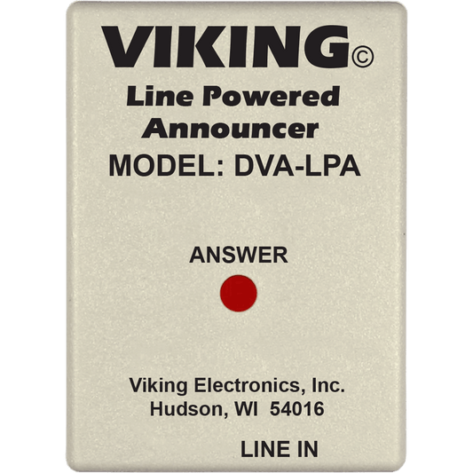 Viking DVA-LPA Phone Line Powered Digital Announcer