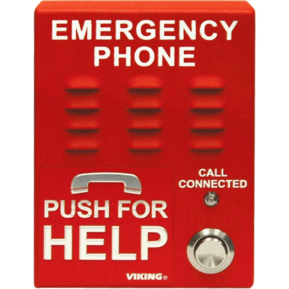Viking E-1600-IP ADA Compliant VoIP Emergency Phones with Built-In Dialer and Digital Voice Announcer