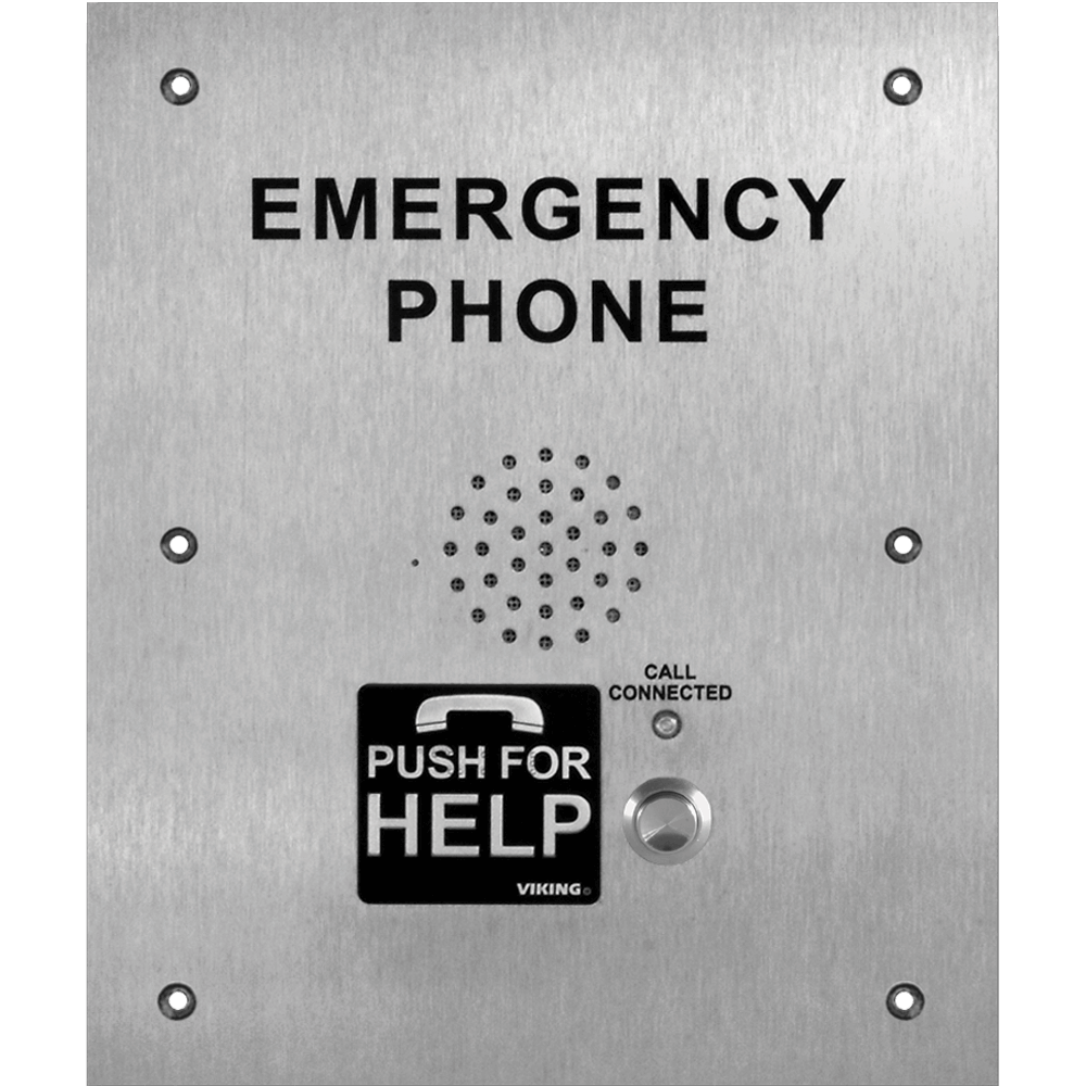 Viking E-1600-TP-IPEWP ADA Compliant VoIP Emergency Phones with Built-In Dialer and Digital Voice Announcer