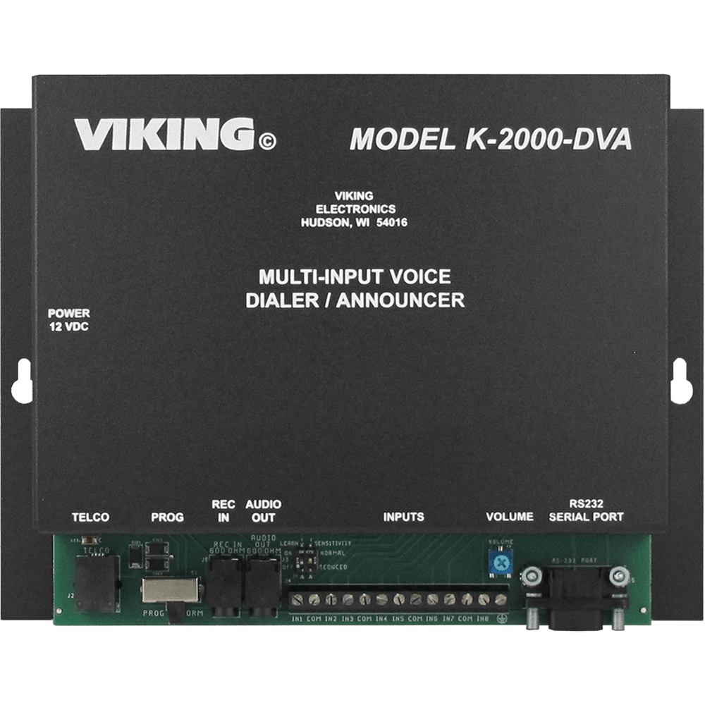 Viking K-2000-DVA Eight Input Dialer/Announcer
