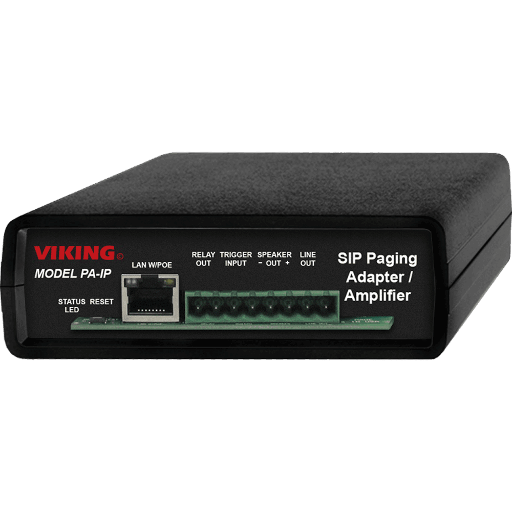 Viking PA-IP SIP Multicast Paging Adapter with Amplifier