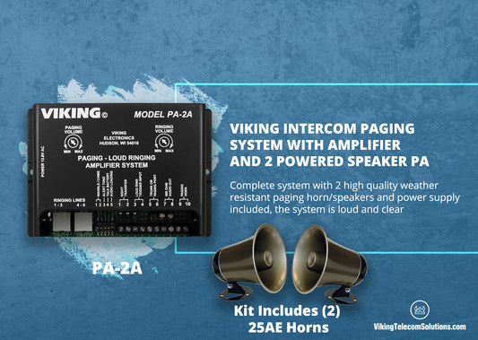 See what is in Viking PA-30 30 Watt Paging Amplifier with Loud Ringing and Background Music.