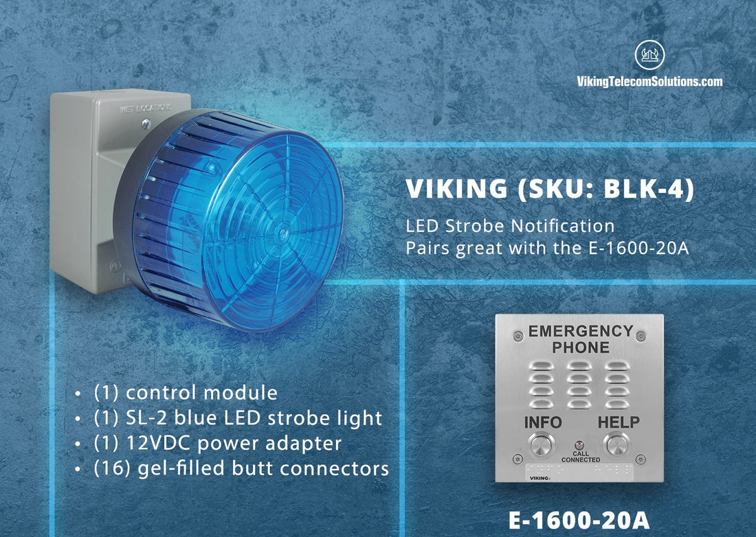 Emergency LED Strobe – Knowing about Viking BLK-4 Line Status LED Strobe / Beacon Light Kit Mass Notification System.