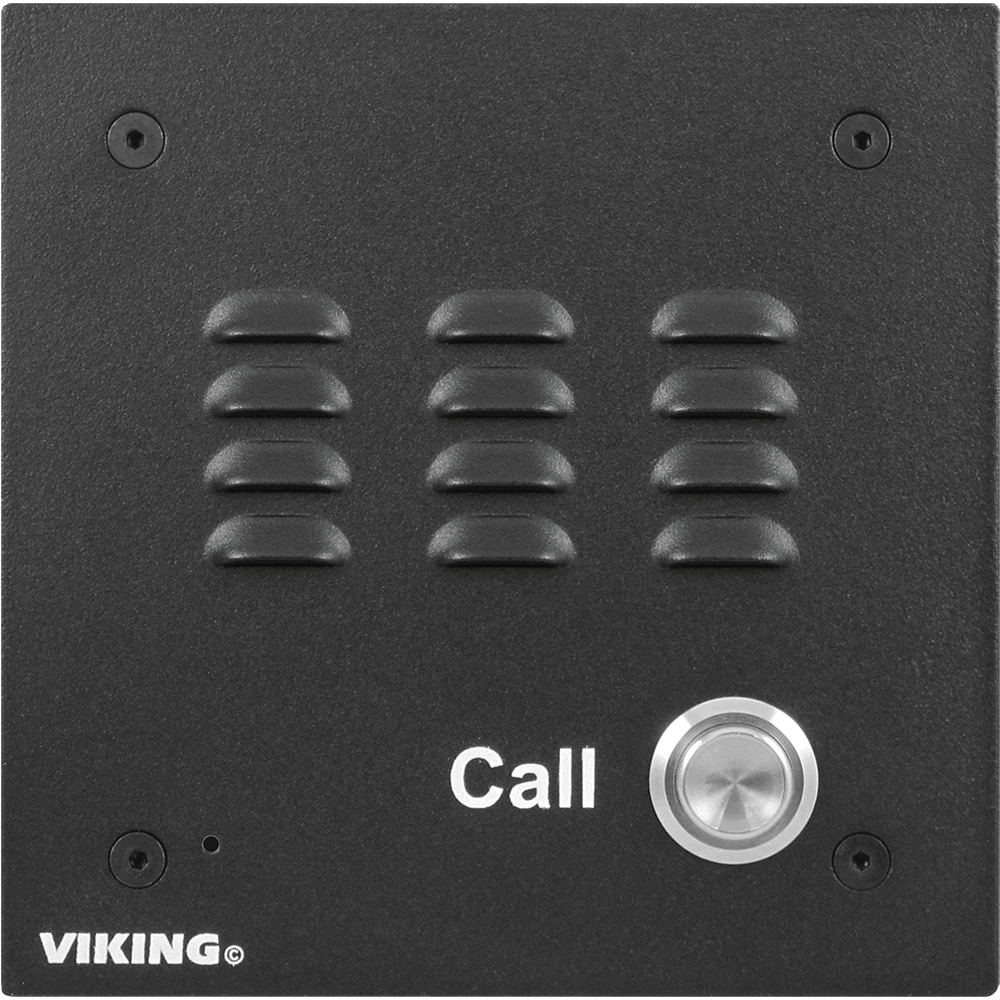 Viking E-10A-U Entry Phone with Black Aluminum Faceplate (Used)