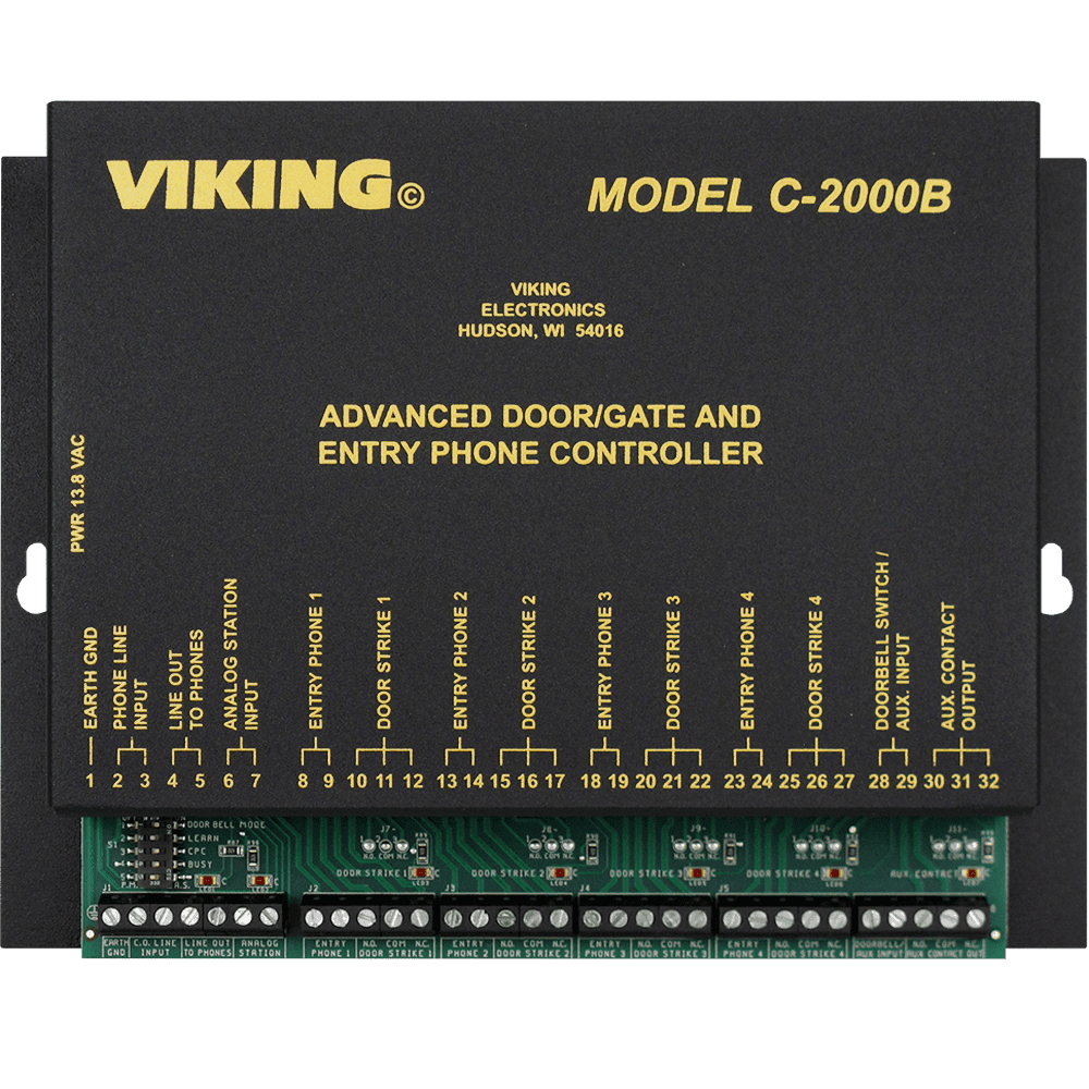 Viking C-2000B Advanced Door and Gate Entry Phone Controller