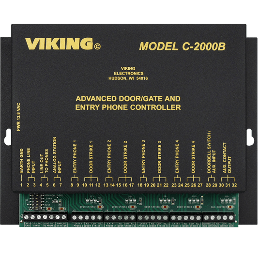 Viking C-2000B Advanced Door and Gate Entry Phone Controller