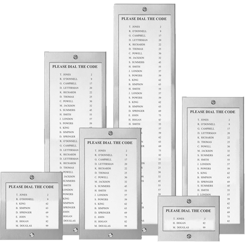 Viking D44 Apartment/Office Name Directory