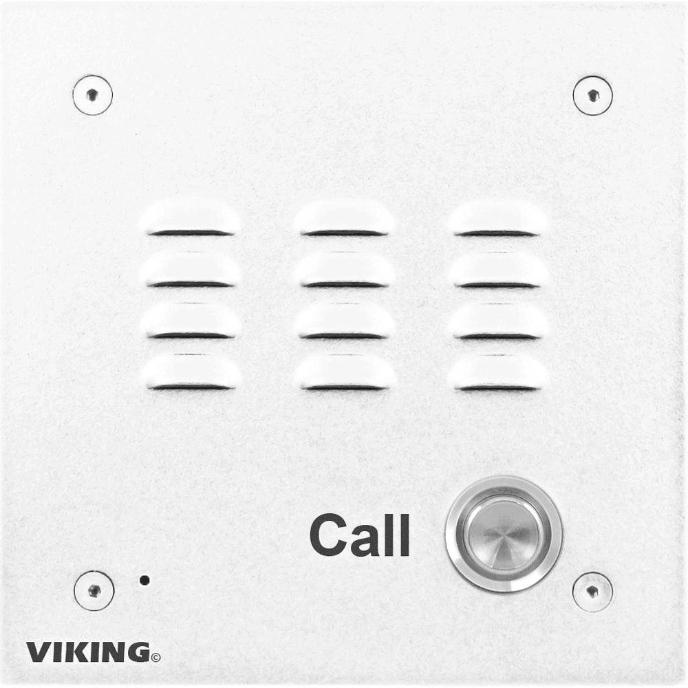 Viking E-10-WHA Entry Phone with White Aluminum Faceplate