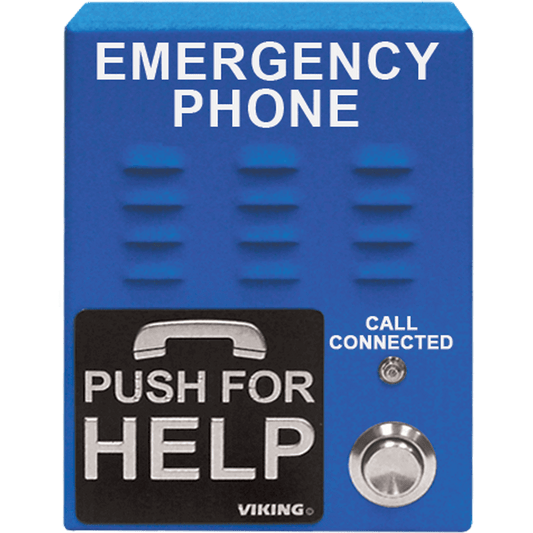 Viking E-1600-65-IP ADA Compliant VoIP Emergency Phones with Built-In Dialer and Digital Voice Announcer