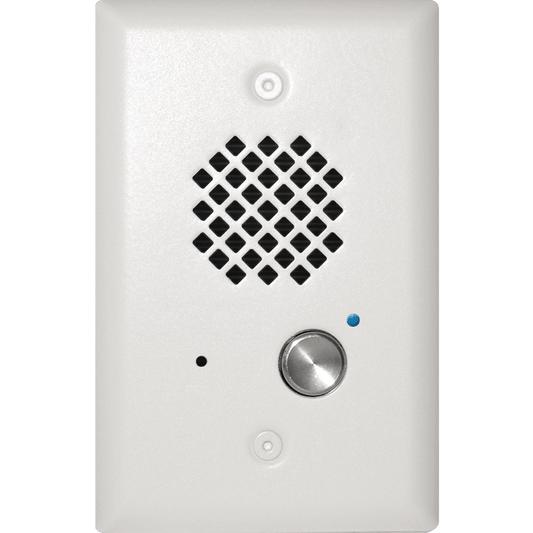 Viking E-40-WH Single Gang Entry Phone, White Finish
