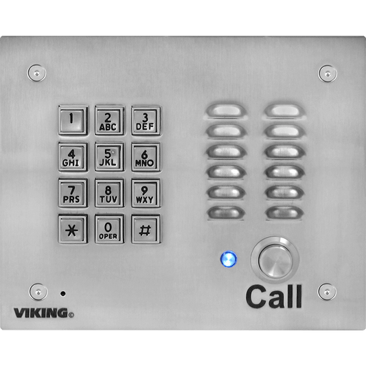 Viking K-1700-IP VoIP Entry Phone Brushed Stainless Finish
