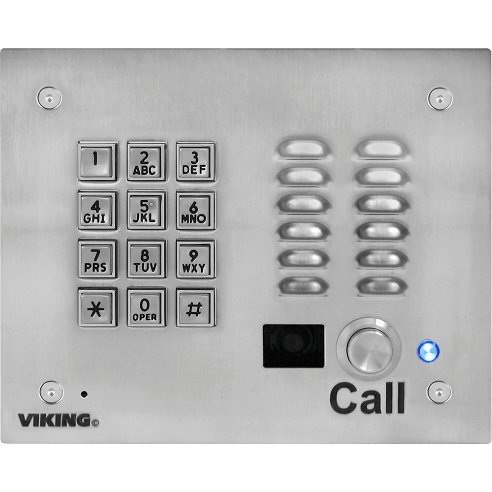 Viking K-1705-3-EWP Vandal Resistant Video Entry Phone with Keypad