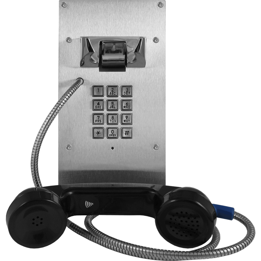 Viking K-1900-8 Vandal Resistant, Hot-Line Phone with Built-in Keypad