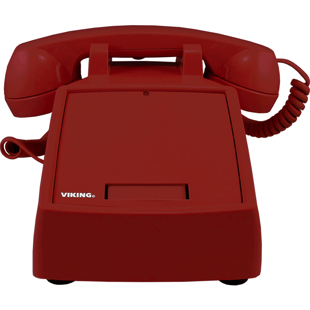 Viking K-1900D-IP VoIP Desk Phone with Auto Dialer, Red