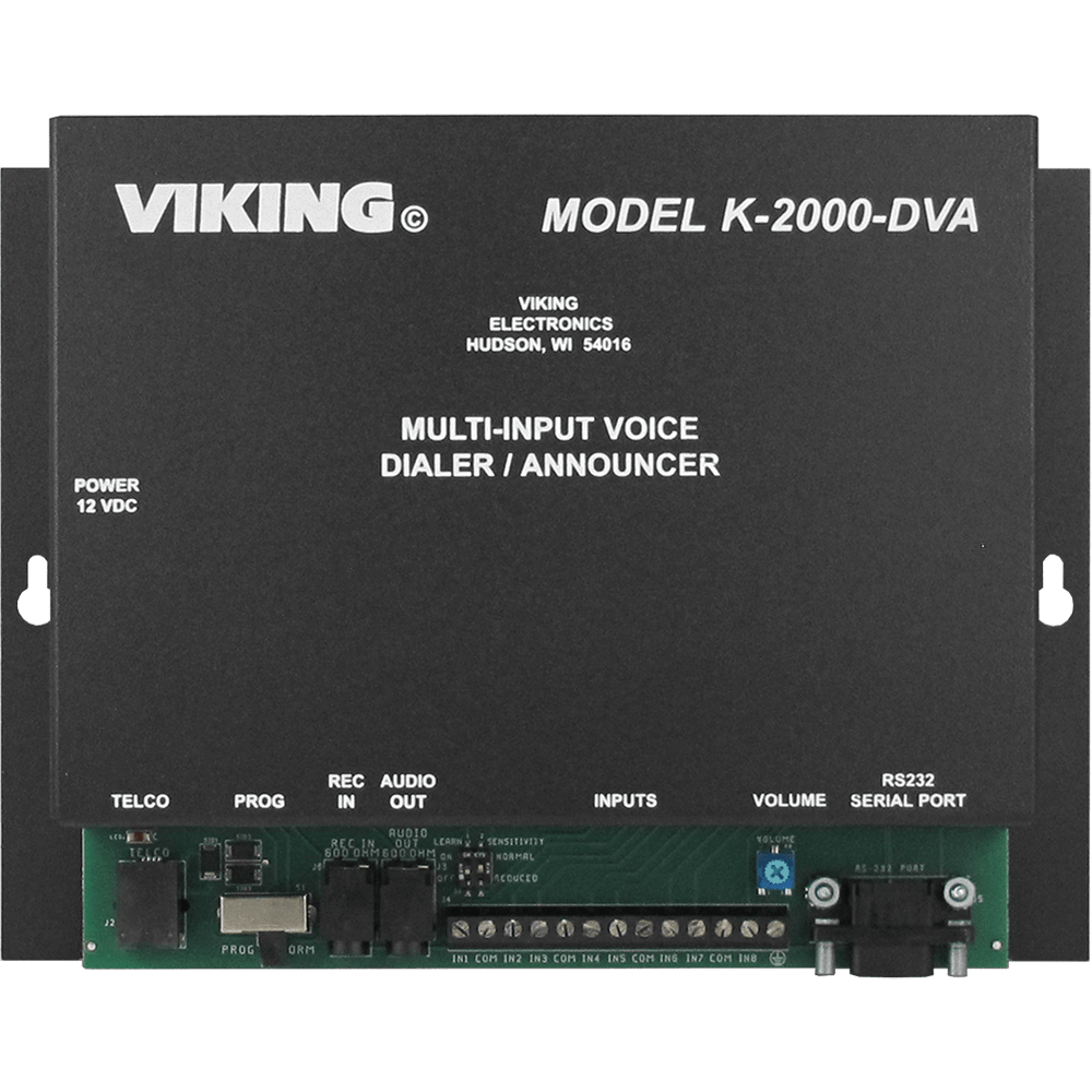 Viking K-2000-DVA  Eight Input Dialer/Announcer