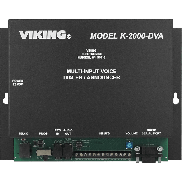Viking K-2000-DVA Eight Input Dialer/Announcer – vikingtelecomsolutions