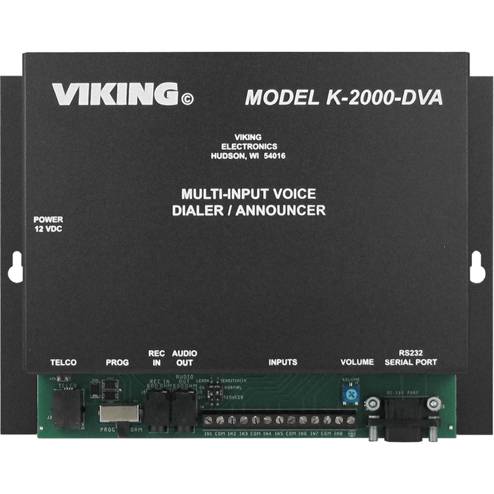 Viking K-2000-DVA Eight Input Dialer/Announcer – vikingtelecomsolutions