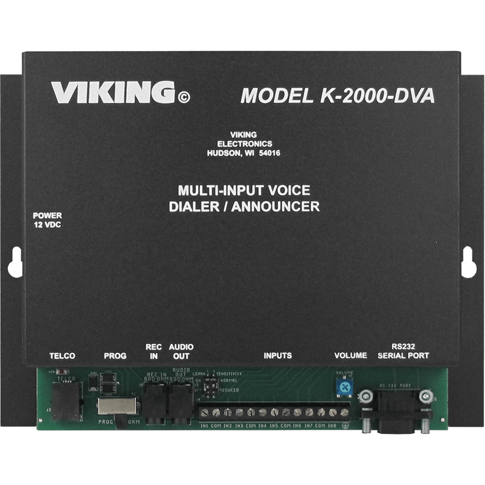 Viking K-2000-DVA Eight Input Dialer/Announcer – vikingtelecomsolutions