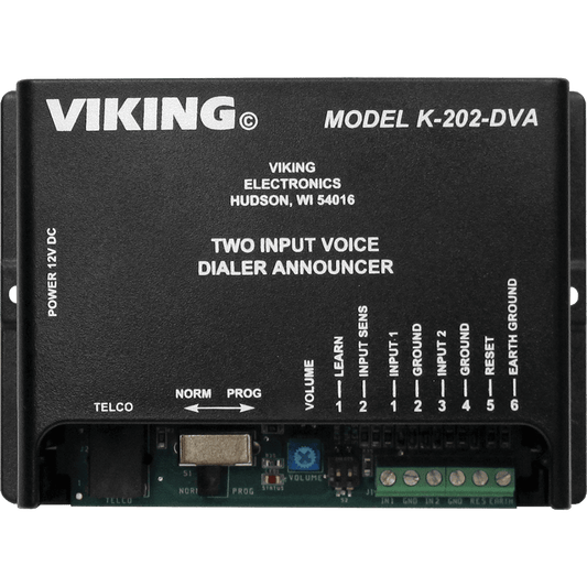 Viking Electronics K-202-DVA Two-Input Voice Alarm Dialer