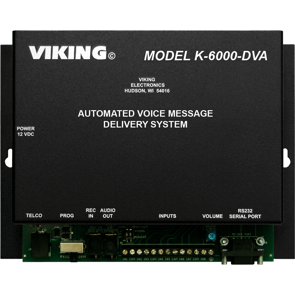 Viking K-6000-DVA Automated Voice Message Delivery System