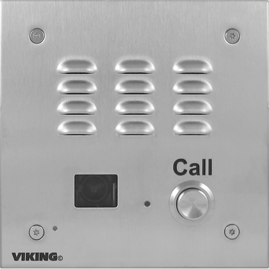 Viking W-3005-EWP Vandal Resistant Handsfree Doorbox with Built-In Color Video Camera